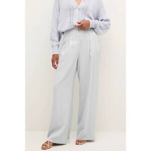 NEW MARIE OLIVER macbee wide-leg trousers in arctic blue